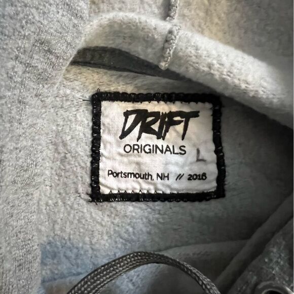 DRIFT Men’s Hoodie Black Gray & Camo - Picture 2 of 3